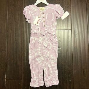 NWT Jessica Simpson Toddler Girls Lilac Purple Tie Dyed Romper!